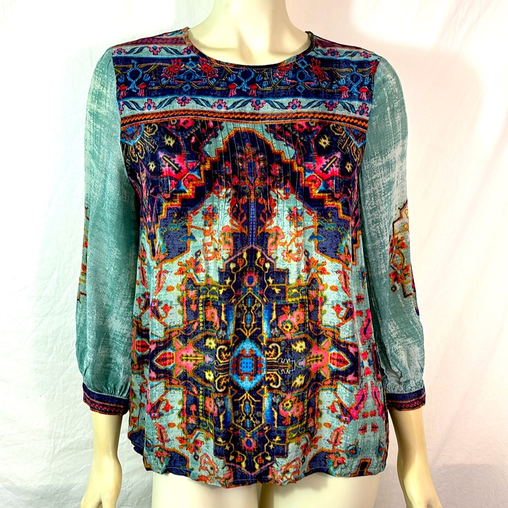 Anthropologie Vineet Bahl viscose blouse, size XS, EUC